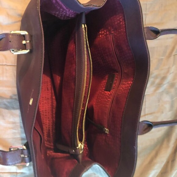Plum Colored Kate Spade Tote - Picture 6 of 8